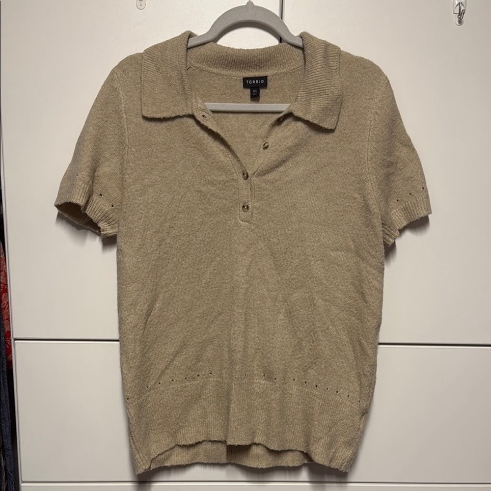 Torrid Tan Polo Sweater